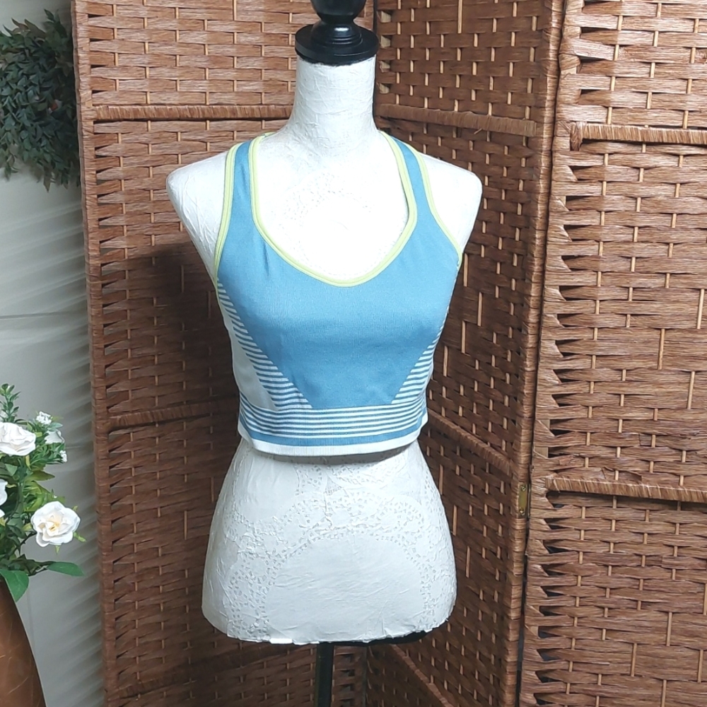 Members Mark XXL sports bra Blue and Green - Picture 9 of 9